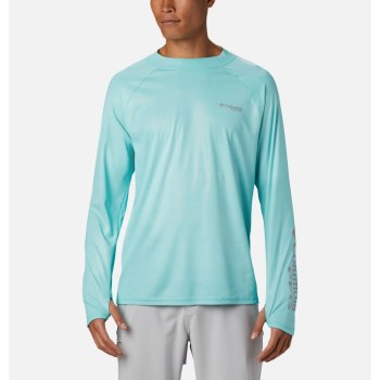 Pánské Mikiny Columbia PFG Terminal Deflector Zero Mock Long Sleeve Světle Tyrkysové ASBRKO978